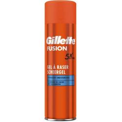 Gillette Fusion 5xAction żel do golenia 200ml Hydratant+Moisturizing