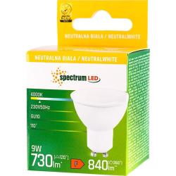 Spectrum LED żarówka halogenowa GU10 9W neutralna biała