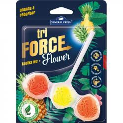 General Fresh Tri Force Flower zawieszka do toalet 45g Ananas i Rabarbar