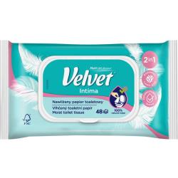 Velvet Intima nawilżany papier toaletowy 48 sztuk