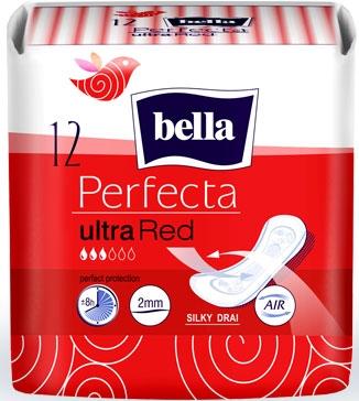 Bella podpaski cienkie Perfecta ultra red 12 szt.