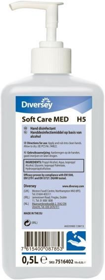 Diversey Soft Care Med preparat do dezynfekcji rąk 500ml