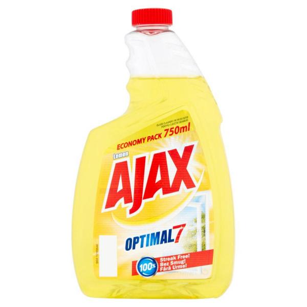 Ajax płyn do szyb 750ml lemon zapas