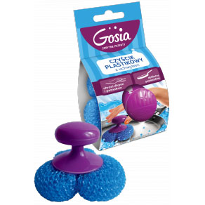 Gosia druciak plastikowy z uchwytem