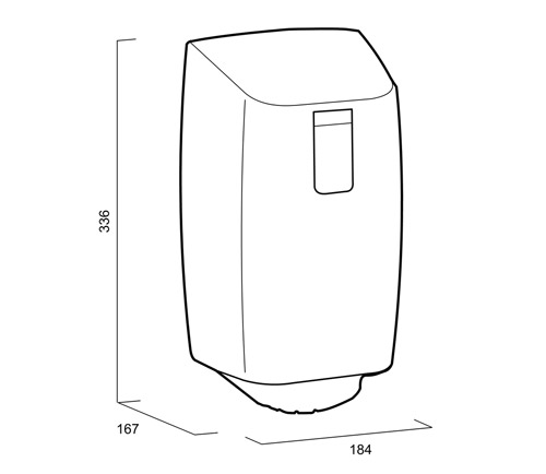 Katrin podajnik do ręczników 953272 wymiary