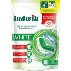 Ludwik kapsułki do prania tkanin białych 15szt