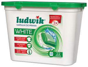 Ludwik kapsułki do prania White 22 sztuki