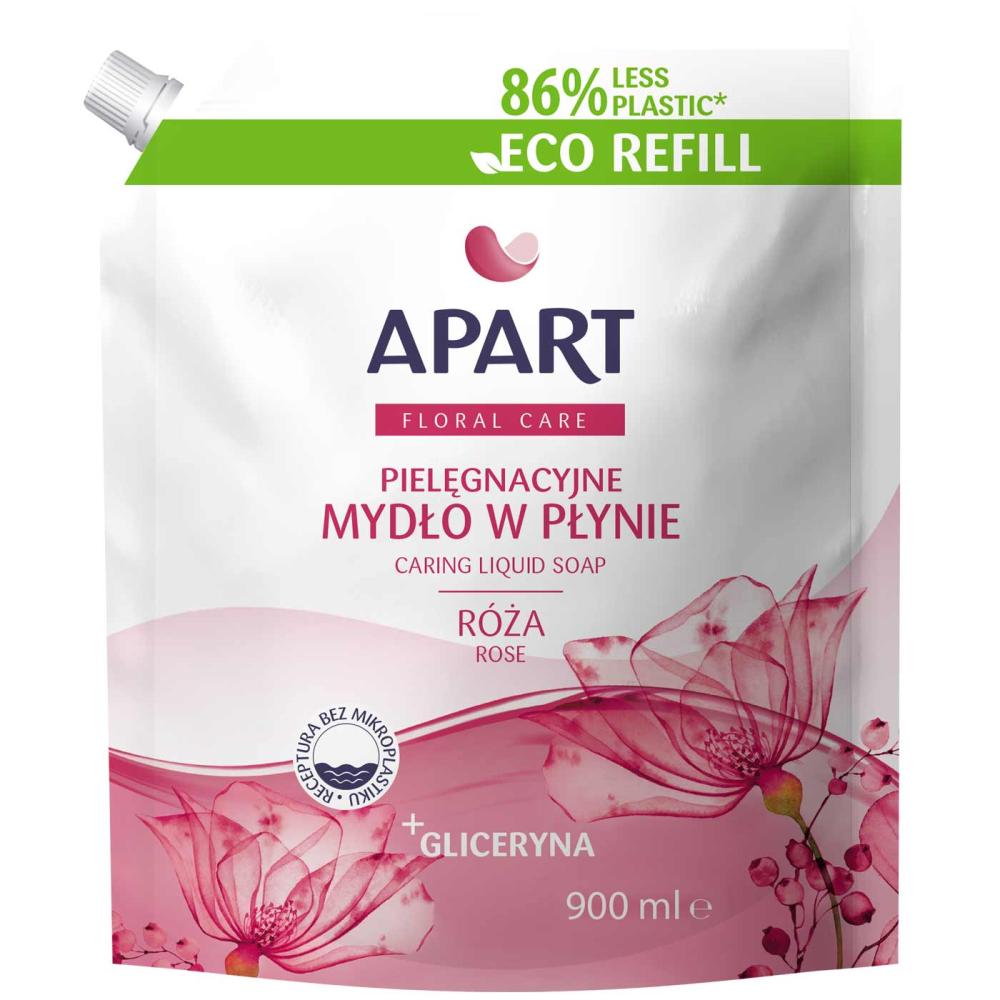 Apart mydło w płynie 900ml Róża– zapas
