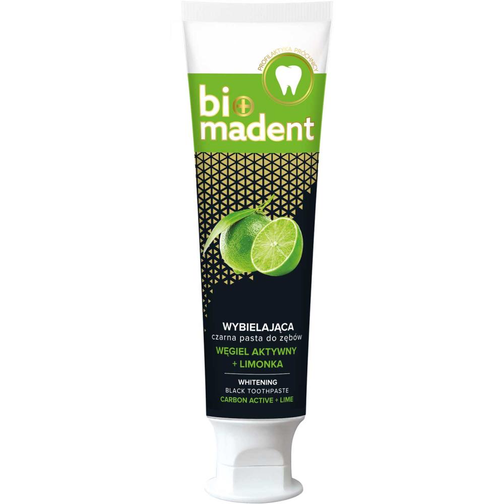 Bio Madent pasta wybielająca 100ml Węgiel z Bambusa i Limonka