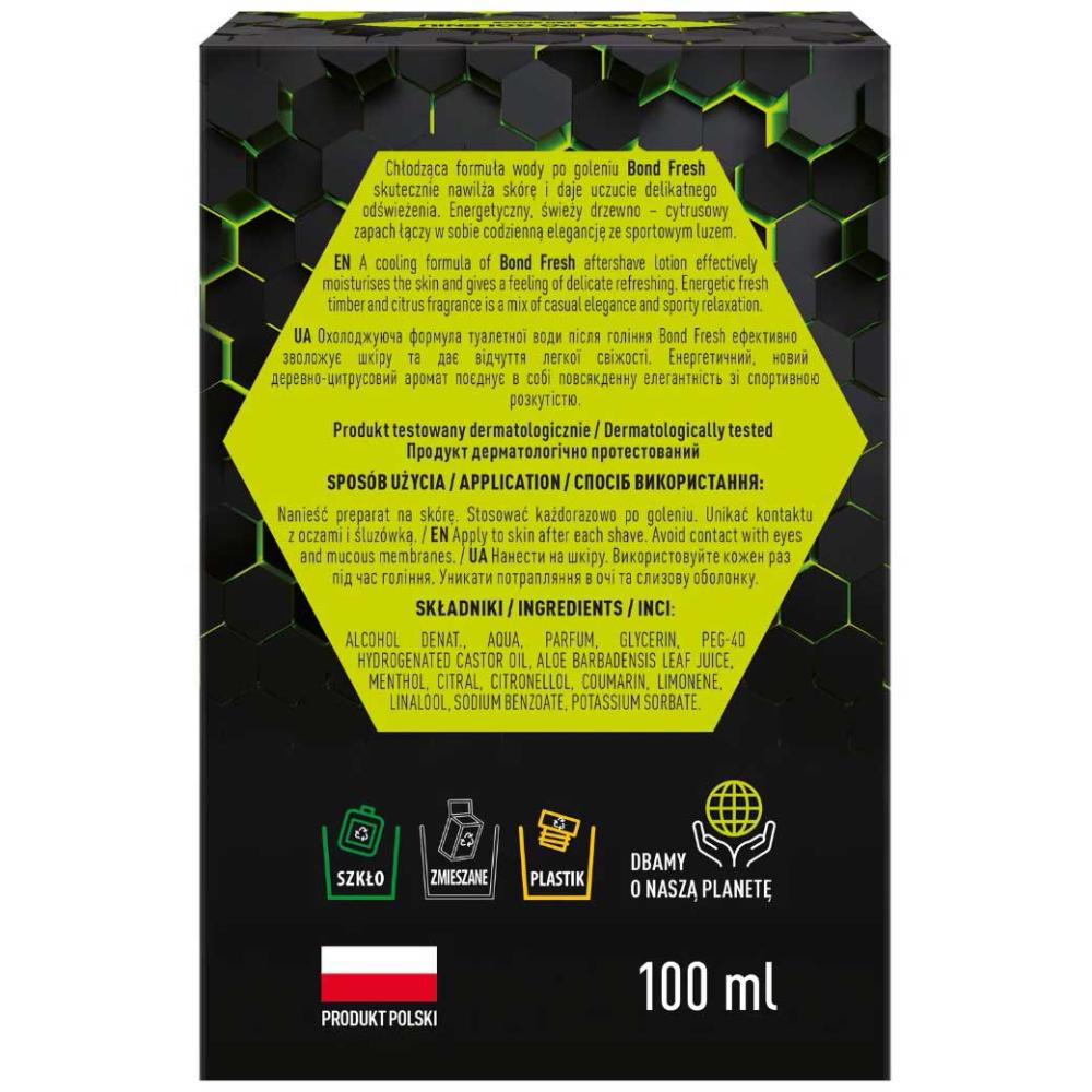 Bond płyn po goleniu o zapachu Fresh 100ml