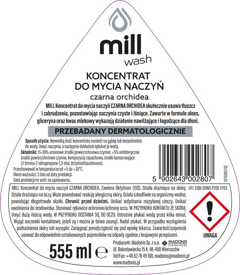 Mill Clean płyn do naczyń Czarna Orchidea 555ml