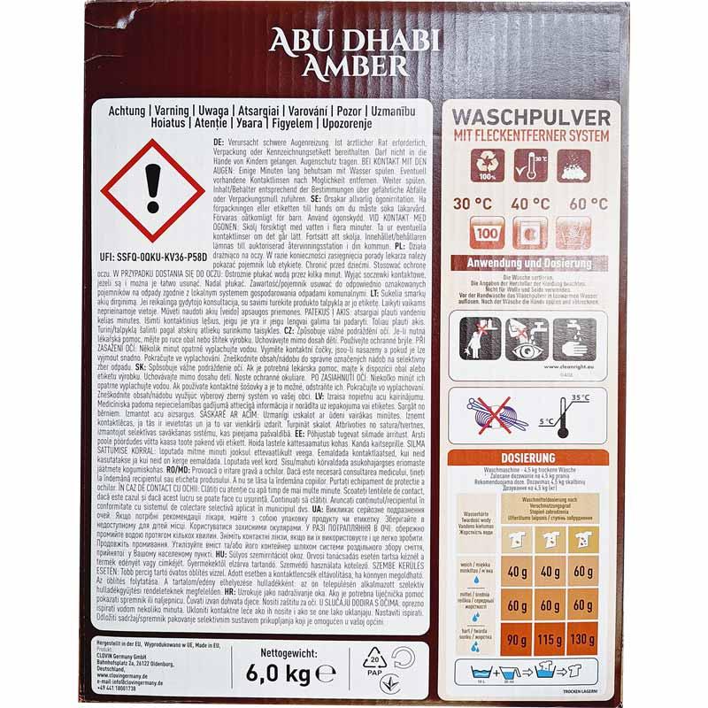 Der Waschkonig proszek do prania 6kg Abu Dhabi Amber Oriental