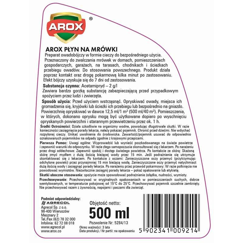 Arox płyn na mrówki 500ml