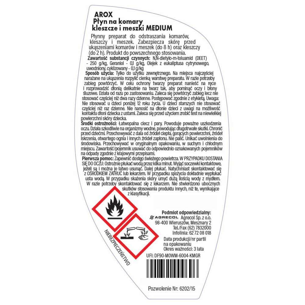 Arox płyn na komary i kleszcze MEDIUM 50ml