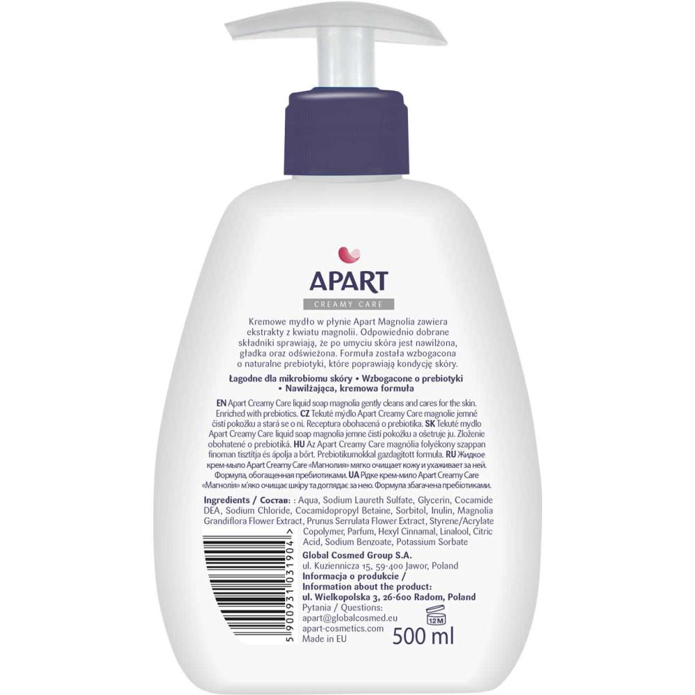 Apart Creamy Care mydło w płynie 500ml Magnolia z dozownikiem