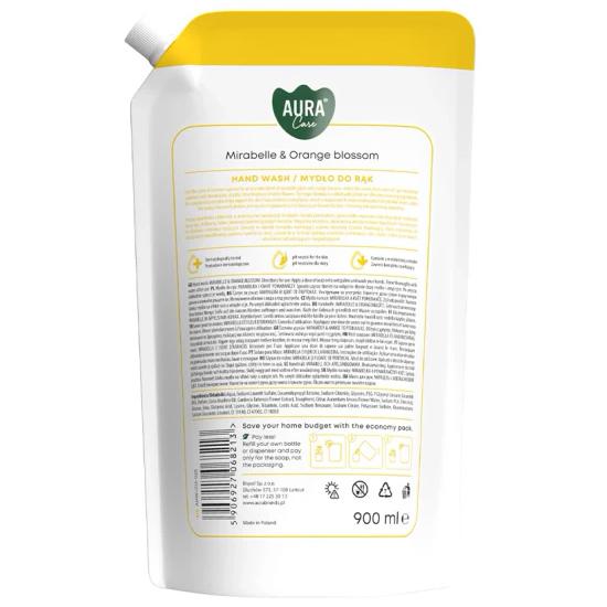 Bispol Aura Limited Edition mydło w płynie 900ml-zapas Mirabelle & Orange Blossom 