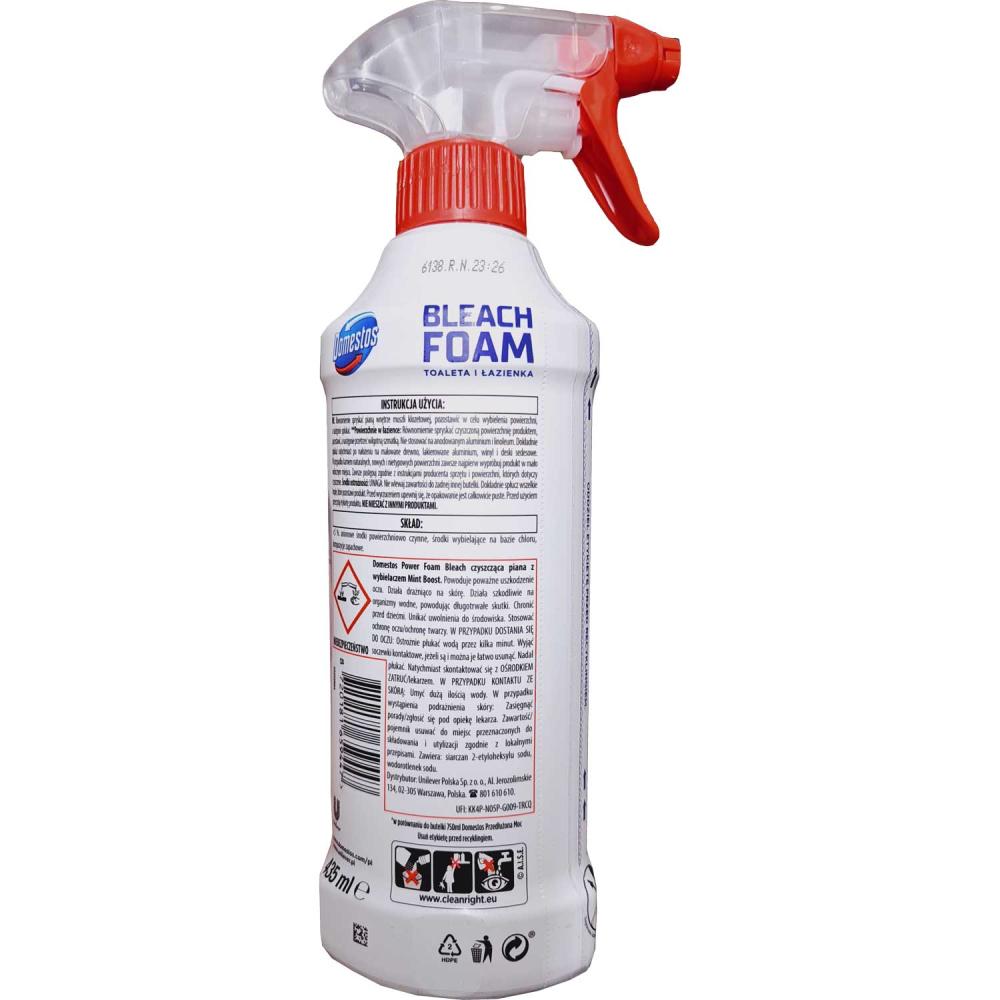 Domestos spray – piana do WC i łazienki BLEACH 435ml