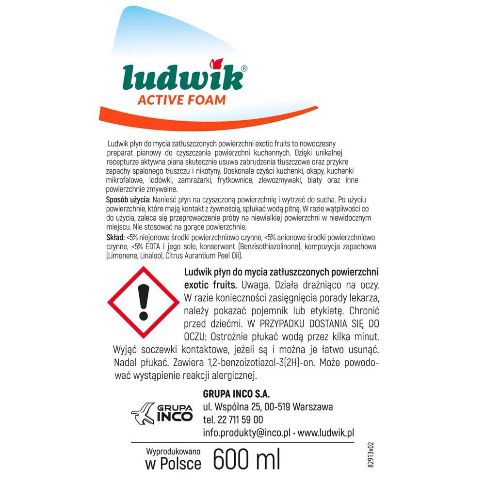 Ludwik płyn do zatłuszczonych powierzchni 600ml