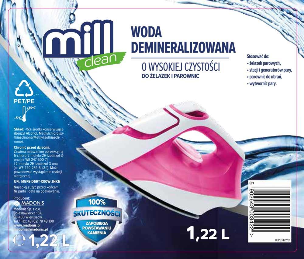 Mill Clean woda demineralizowana 1.22L