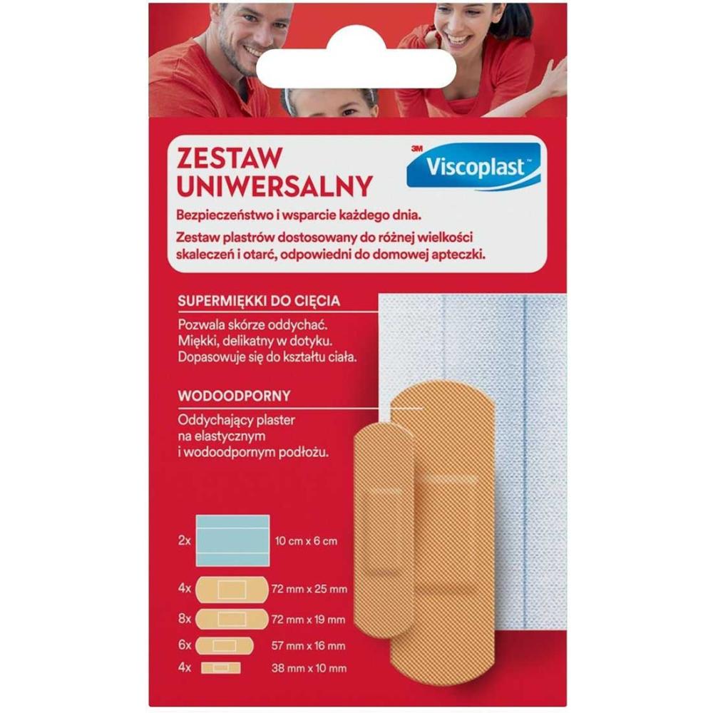Viscoplast zestaw plastry uniwersalne 24szt.