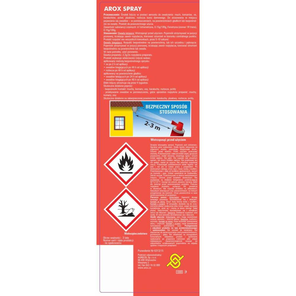 Arox Muchomor środek na osy i szerszenie 400ml gaśnica