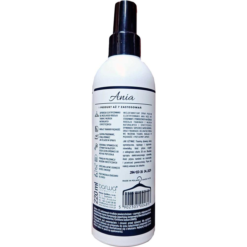 Ania płyn do ubrań antyelektrostatyczny 220ml