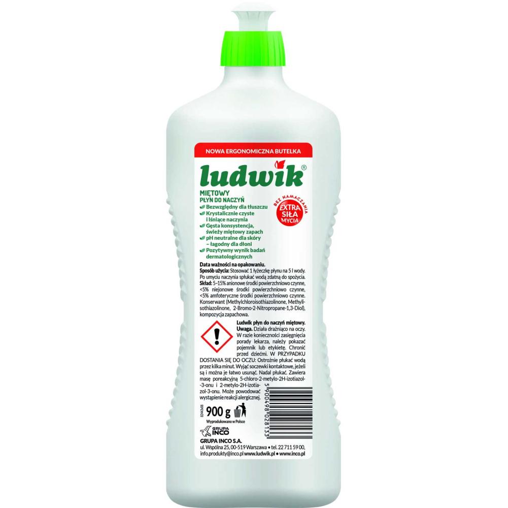 Ludwik płyn do naczyń 900g mięta