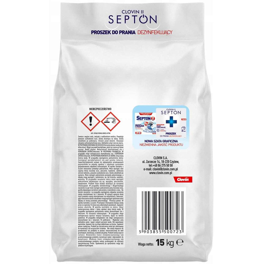 Clovin II Septon do dezynfekcji prania 15kg
