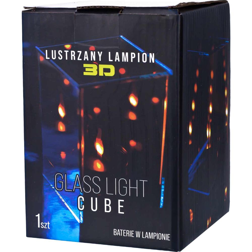 Kost lampion lustrzany 3D Cube 1szt.