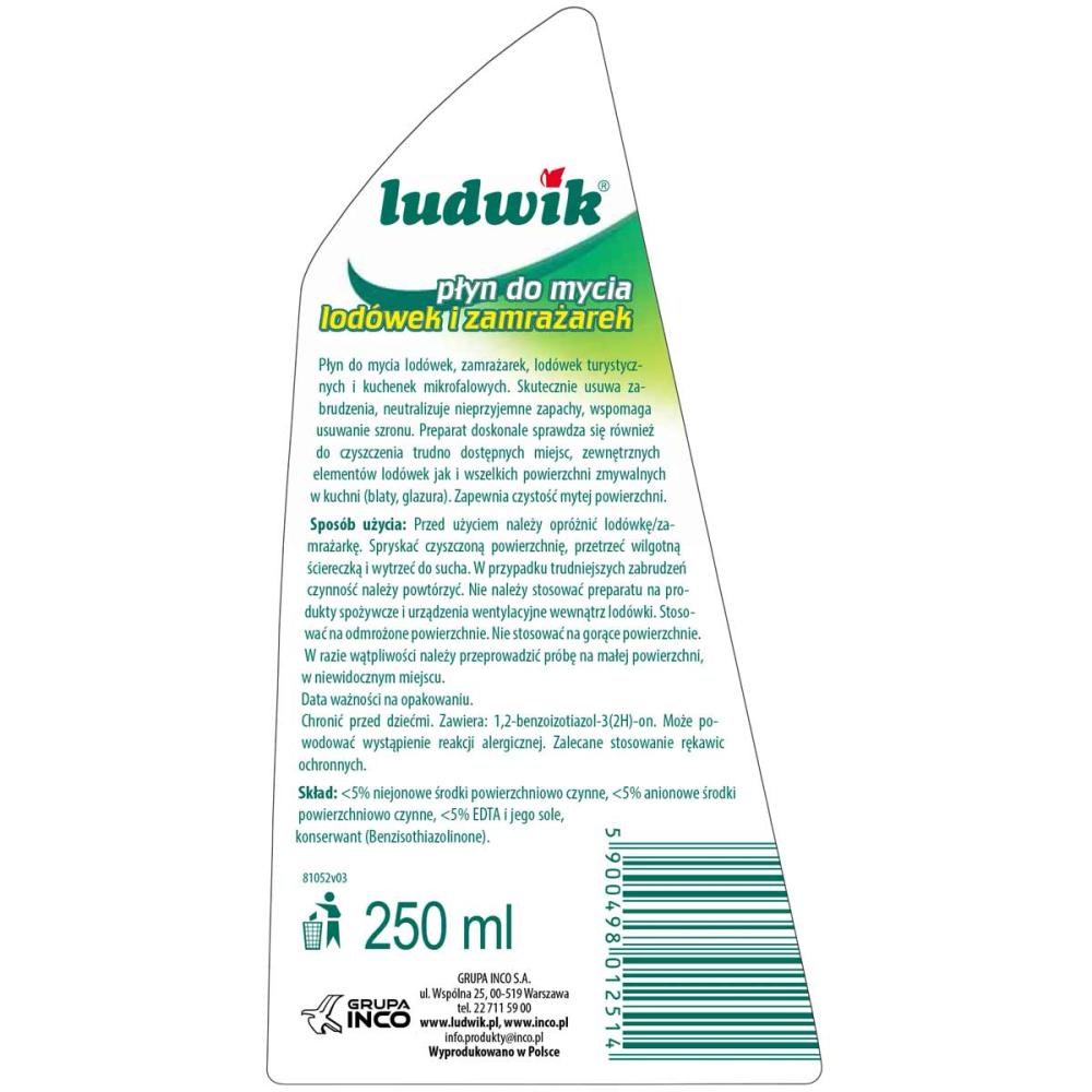 Ludwik płyn do czyszczenia lodówek 250ml