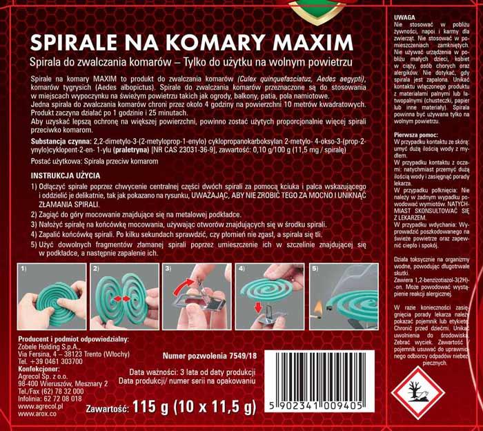 Arox spirale na komary standard 10szt