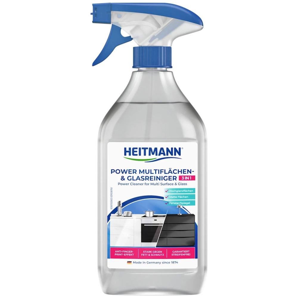 Heitmann płyn 3w1 do szyb, powierzchni błyszczących i matowych 500ml spray 