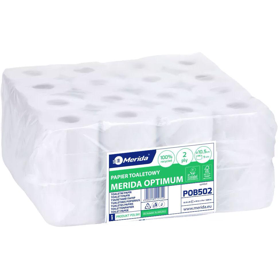 Merida Optimum papier toaletowy POB502 2W, śr.11cm dł. 50m 32 rolki 