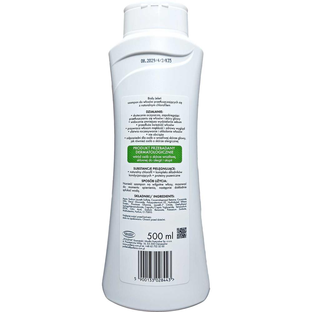 Biały Jeleń szampon do włosów 500ml Chlorofil