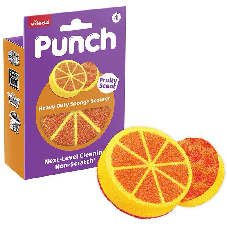 Vileda Punch zmywak zapachowy uniwersalny Pomarańcza