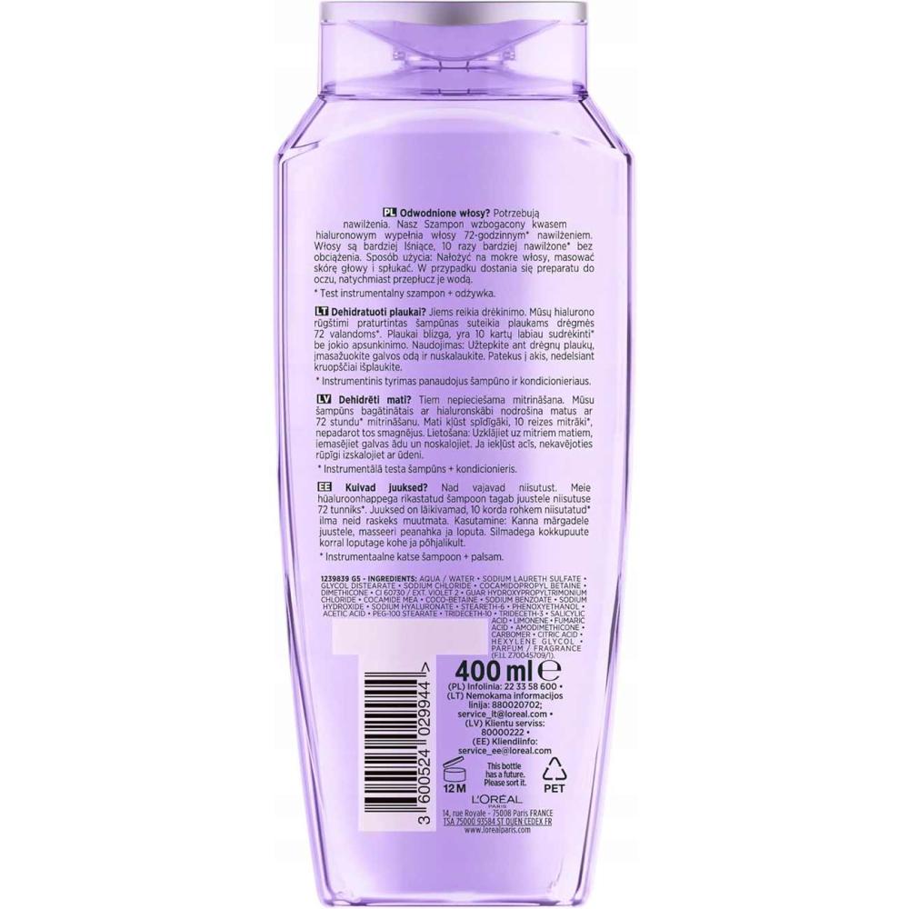 Elseve szampon do włosów Hyaluron Plump 400ml