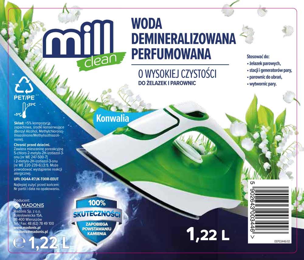 Mill Clean woda demineralizowana 1.22L Konwalia