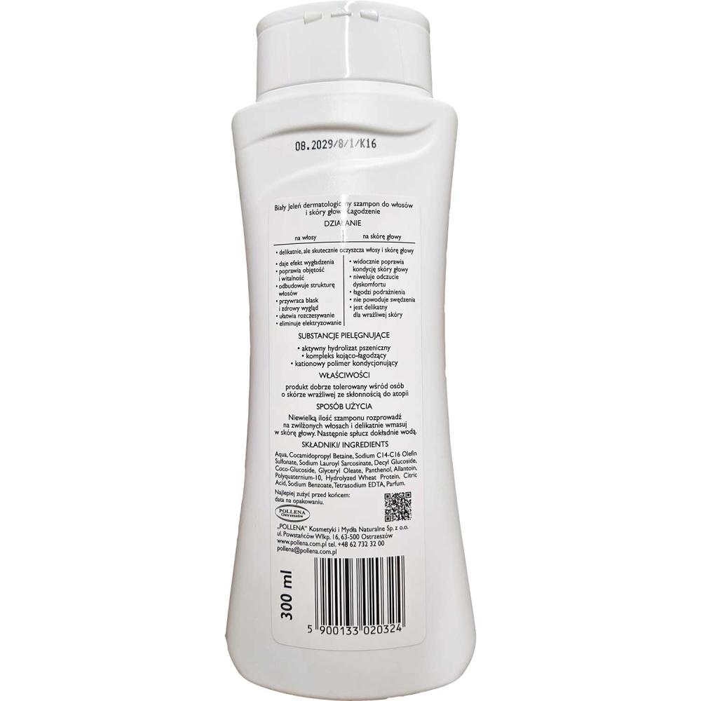 Biały Jeleń Łagodzenie szampon do włosów 300ml dermatologiczny 