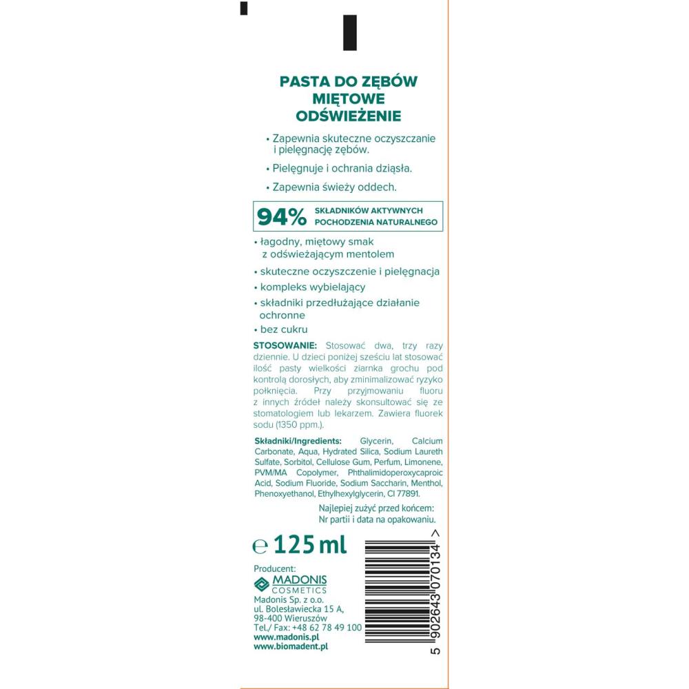 Dentino miętowa pasta do zębów 125ml