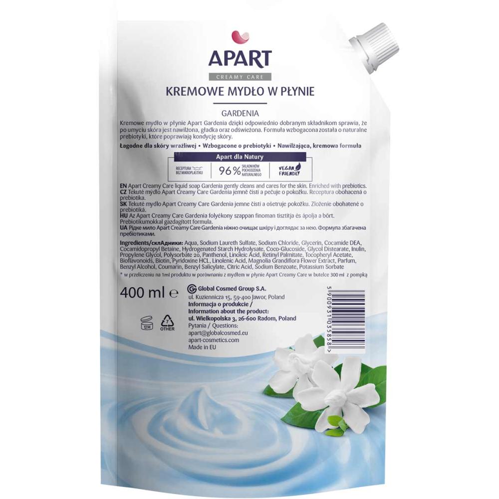 Apart Creamy Care kremowe mydło w płynie – zapas 400ml Gardenia