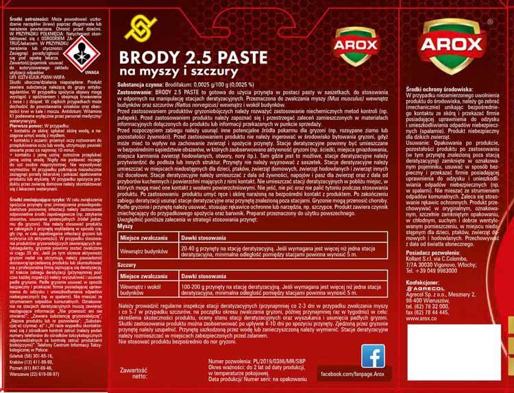 Arox pasta na myszy i szczury 100g