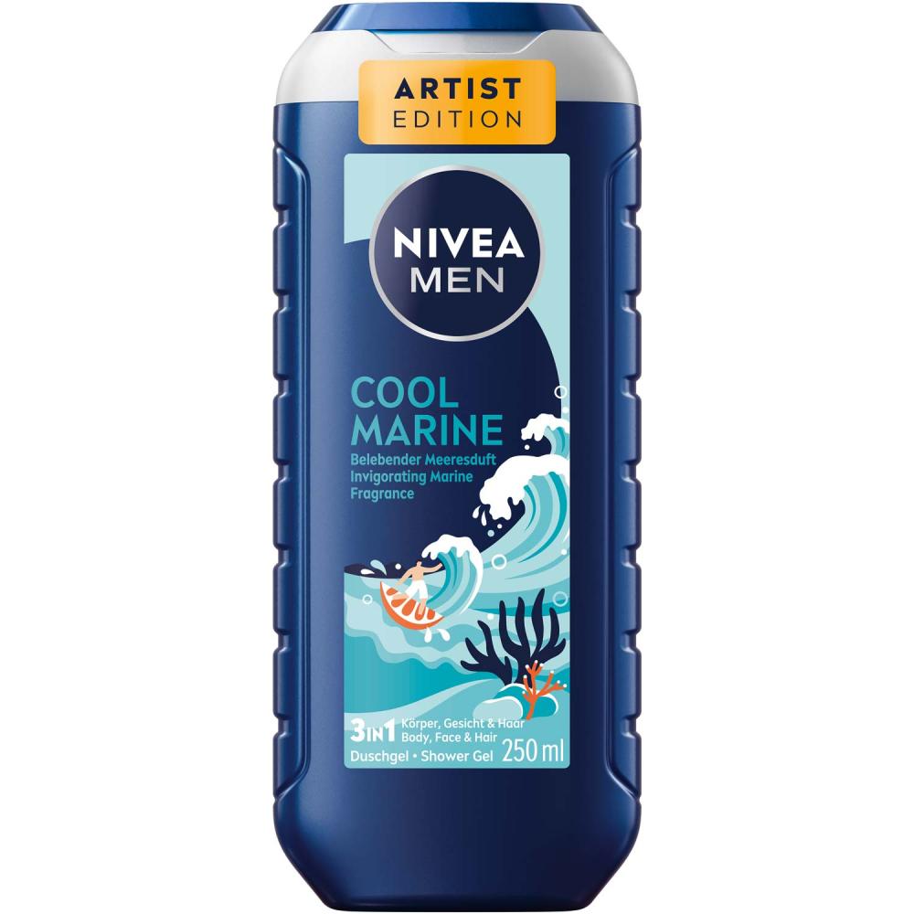 Nivea Men 3in1 Cool Marine żel pod prysznic 250ml