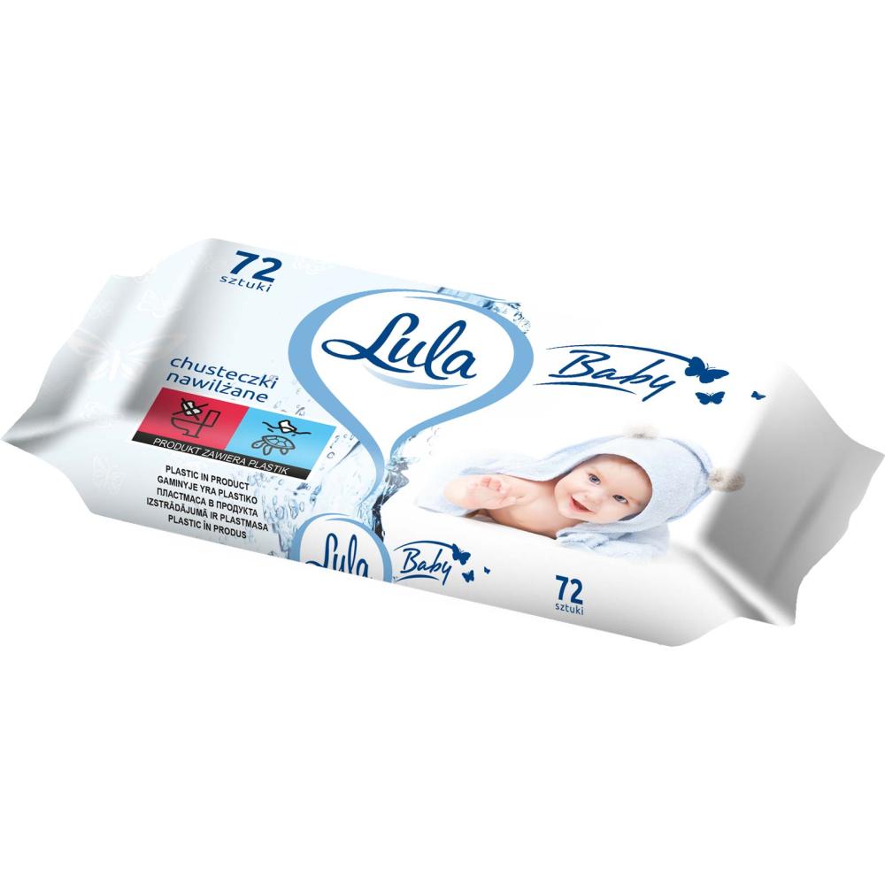 Lula Baby chusteczki nawilżane 99% wody 72 sztuki