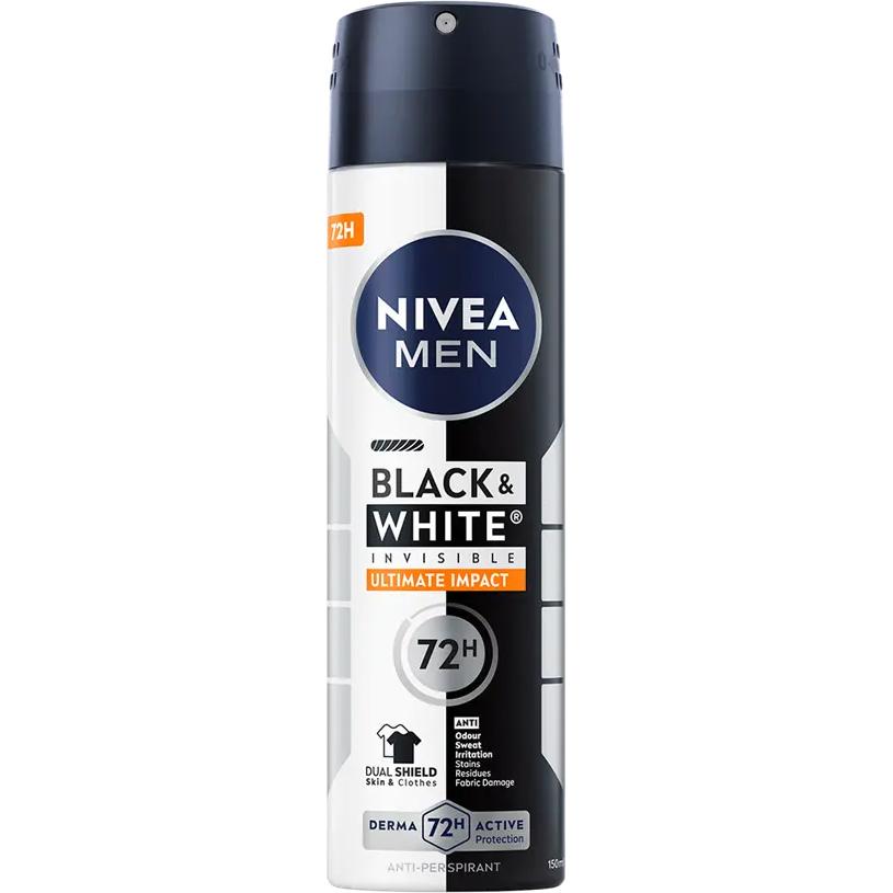 Nivea Men dezodorant Invisible B&W Ultimate Impact 150ml
