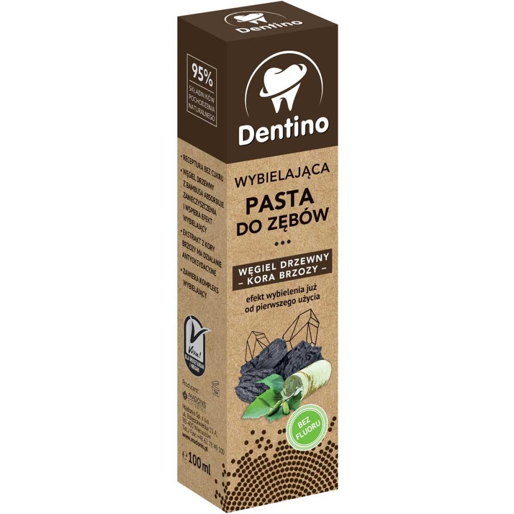 Dentino wybielająca pasta do zębów 100ml Węgiel Drzewny – Kora Brzozy 