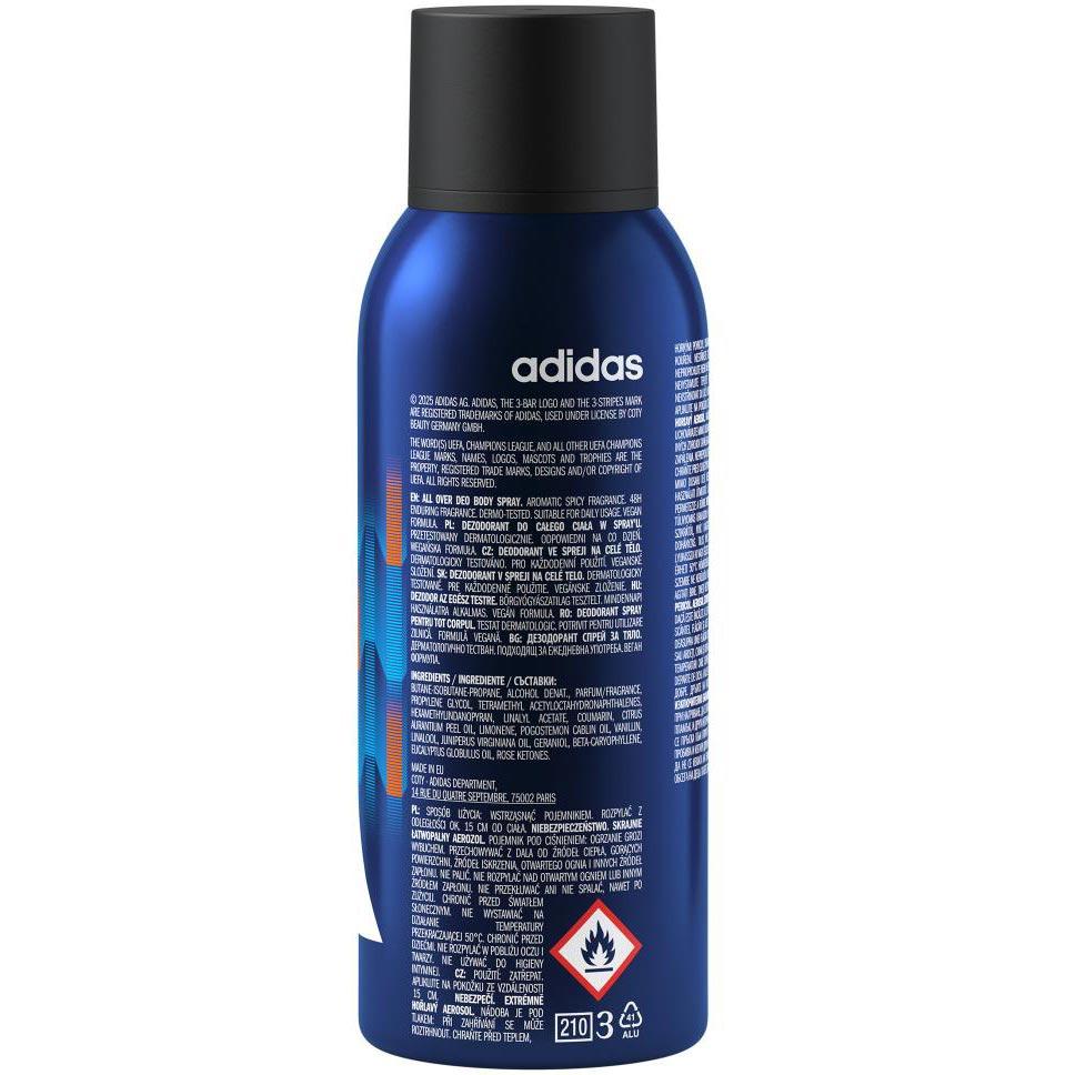 Adidas dezodorant antyperspirant MEN Uefa Champions Pro Player 150ml 