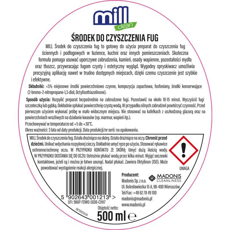 Mill płyn do fug 500ml spray
