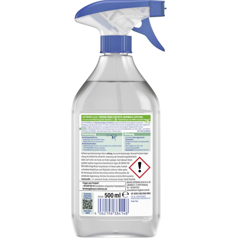 Heitmann Pure spray do czyszczenia powierzchni mających kontakt z żywnością 500ml 