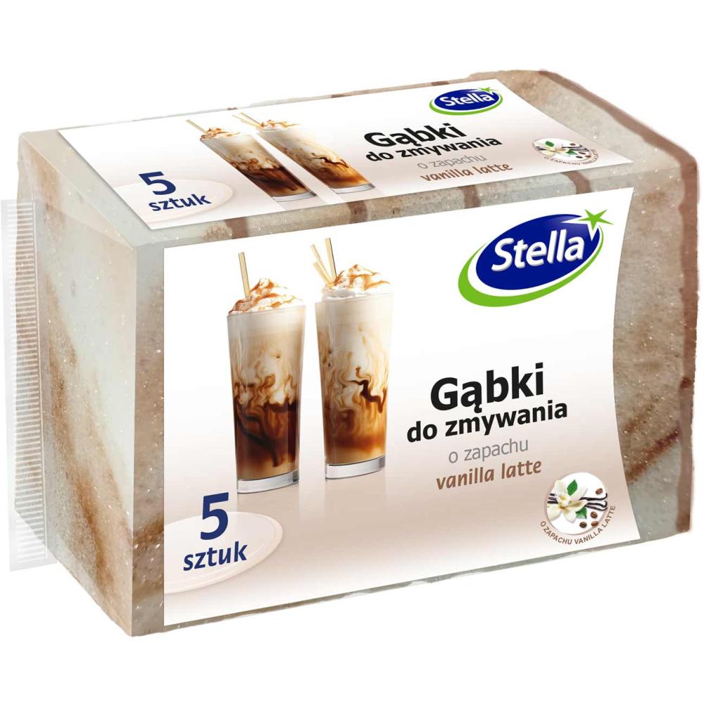Stella gąbki do zmywania Vanilla Latte 5 sztuk