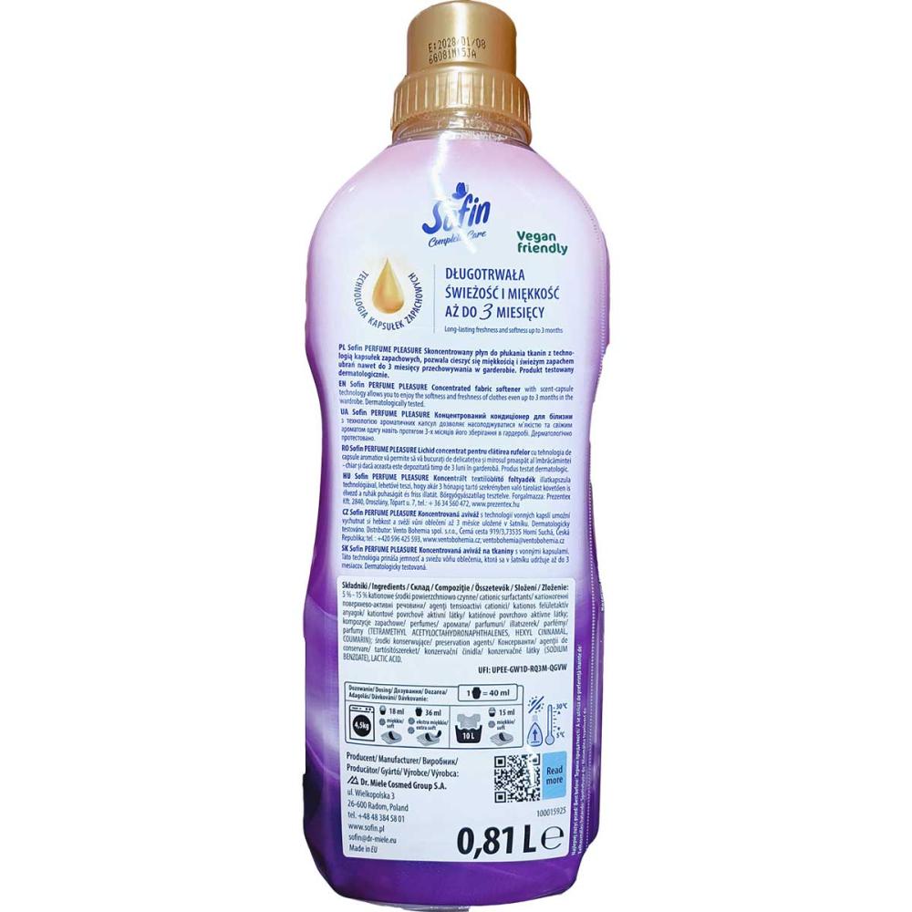 Sofin koncentrat do płukania 810ml Perfume Pleasure